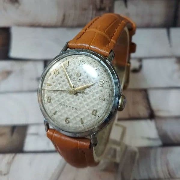 アンティーク　セイコー　スーパー　ビックS　50年代変わり文字盤　メンズウォッチ