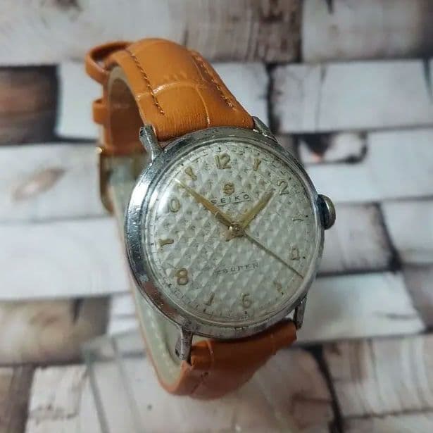 アンティーク　セイコー　スーパー　ビックS　50年代変わり文字盤　メンズウォッチ