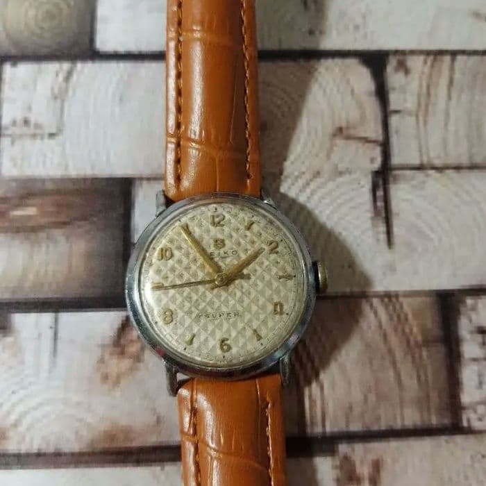 アンティーク　セイコー　スーパー　ビックS　50年代変わり文字盤　メンズウォッチ