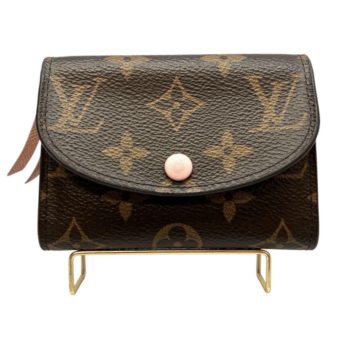 じゅん(プロフ必読) 正規品 ヴィトン 三つ折り財布 ポルトモネ ロザリ