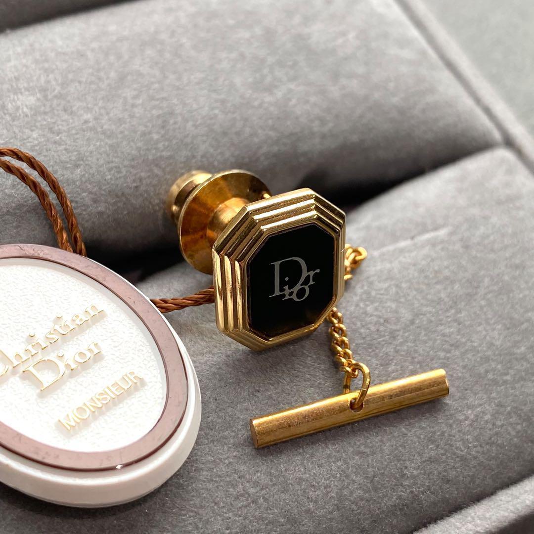 【未使用タグ付き】DIOR カフリンクス　ネクタイピン　２点セット