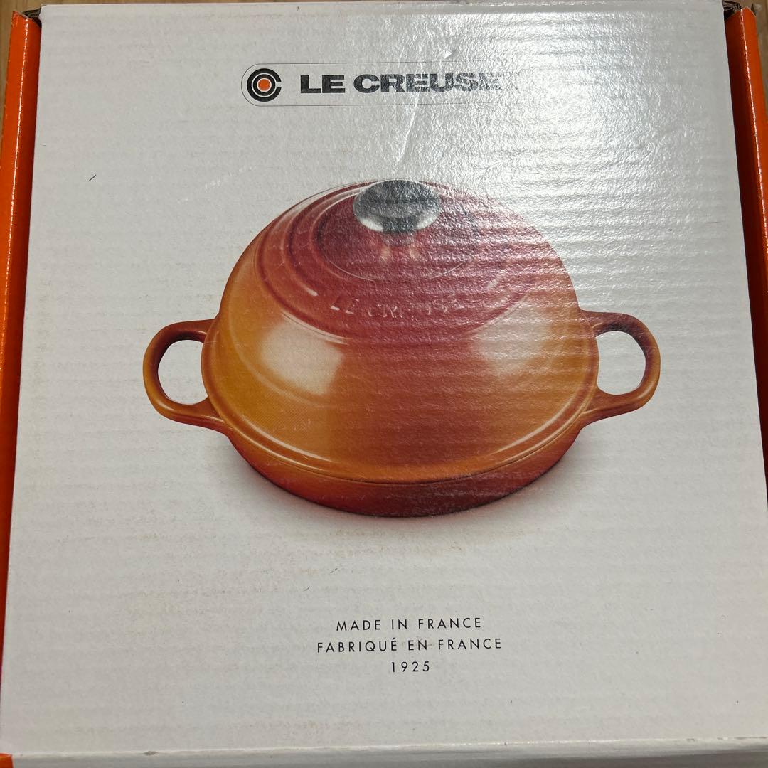 新品未使用・ルクルーゼ・シグニチャー・ブレッドオーブン・24㌢・シェルピンク
