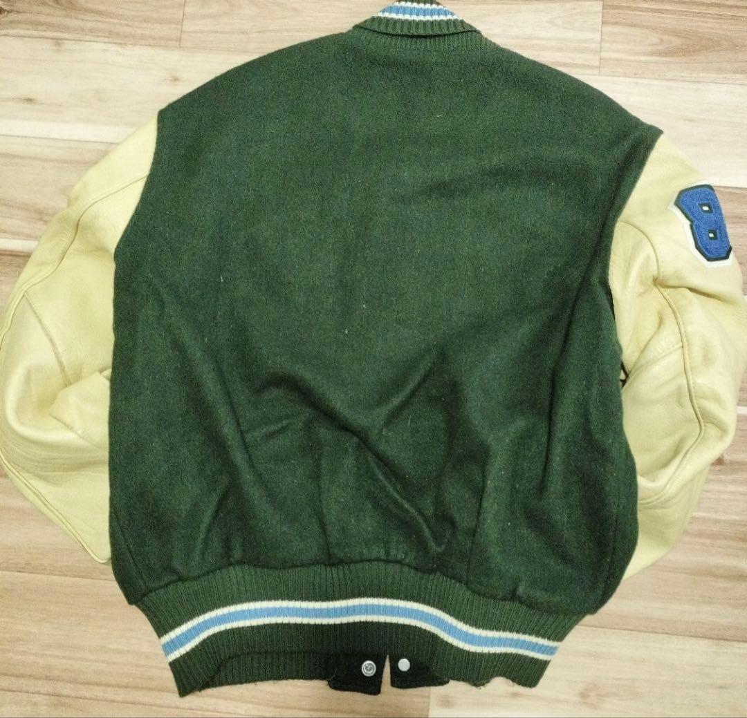 90s DeLONG デロング　スタジャン 深緑　アメリカ製　USA製　42