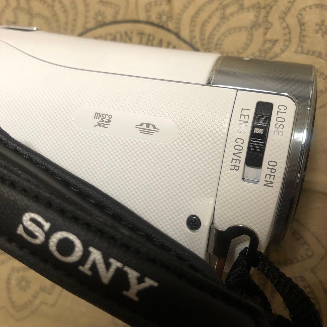 ほぼ新品 SONY HDR-CX470 ホワイト ビデオカメラ 完品