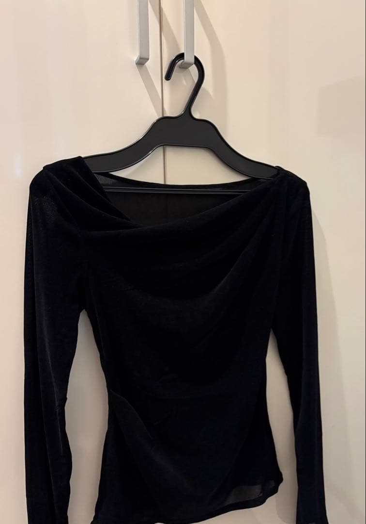 FRAY I.D デコルテタックフロッキーチュールトップス