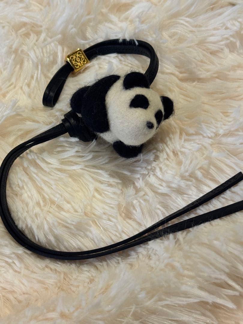 【美品】ロエベ LOEWE パンダ バッグチャーム