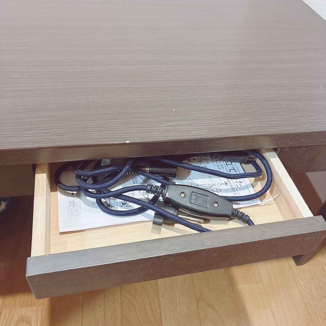 ニトリ　こたつ　テーブル　リビングこたつ　ブラウン　茶色　正方形