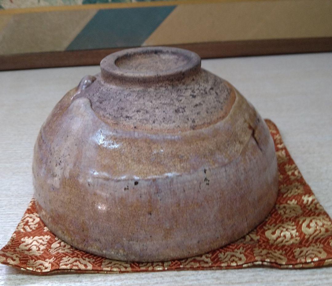 李朝会寧斑釉線刻茶碗 r5冬31