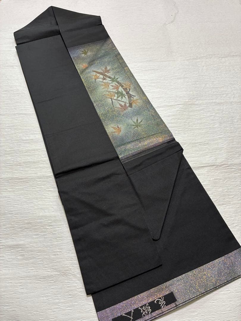 専用　m-16 名古屋帯 紅葉のデザイン 花織人 正絹