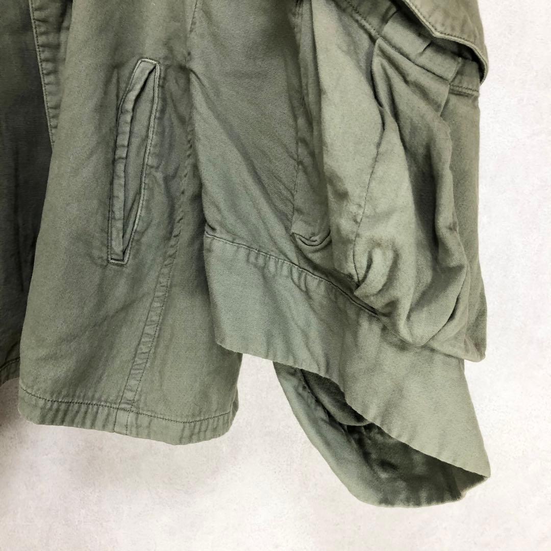 LIMI feu リミフゥ ミリタリーコート カーキ