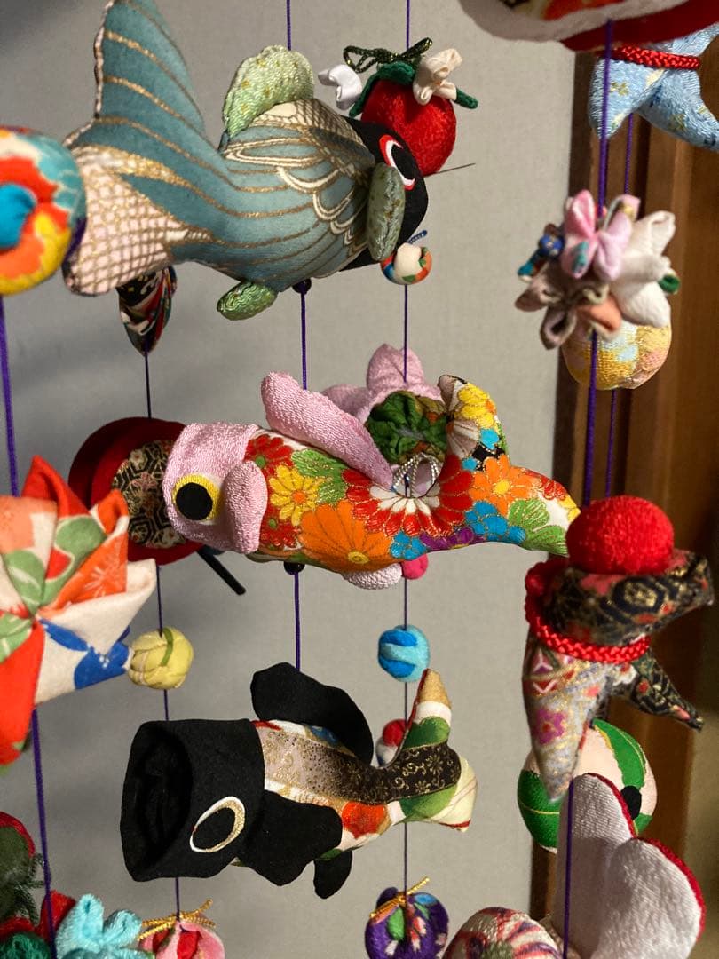 鯉のぼり吊るし雛　子供の日　ハンドメイド