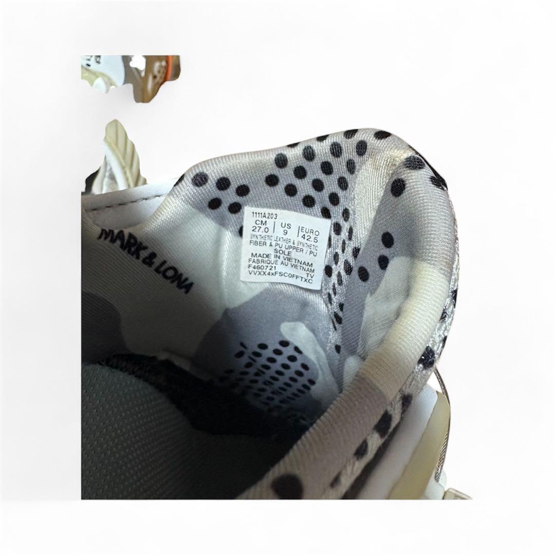 MARK & LONA ASICS コラボ ゴルフシューズ 黒✖️シルバー27cm