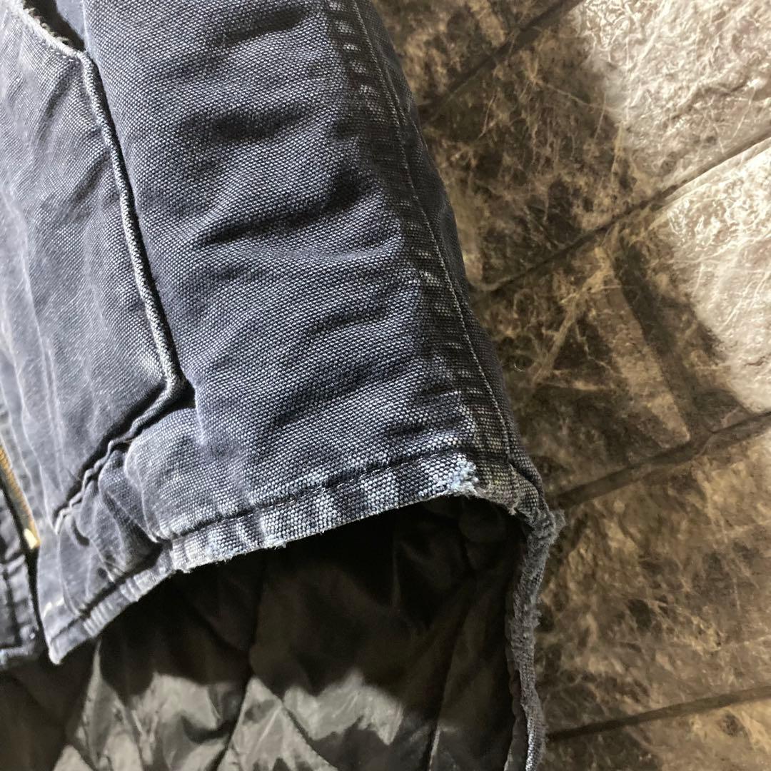 CARHARTT ダックベスト 紺 XL フェード カーハート USA製 腰ゴム