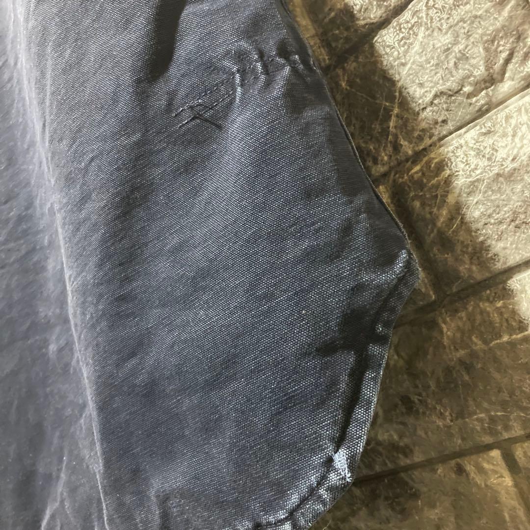 CARHARTT ダックベスト 紺 XL フェード カーハート USA製 腰ゴム