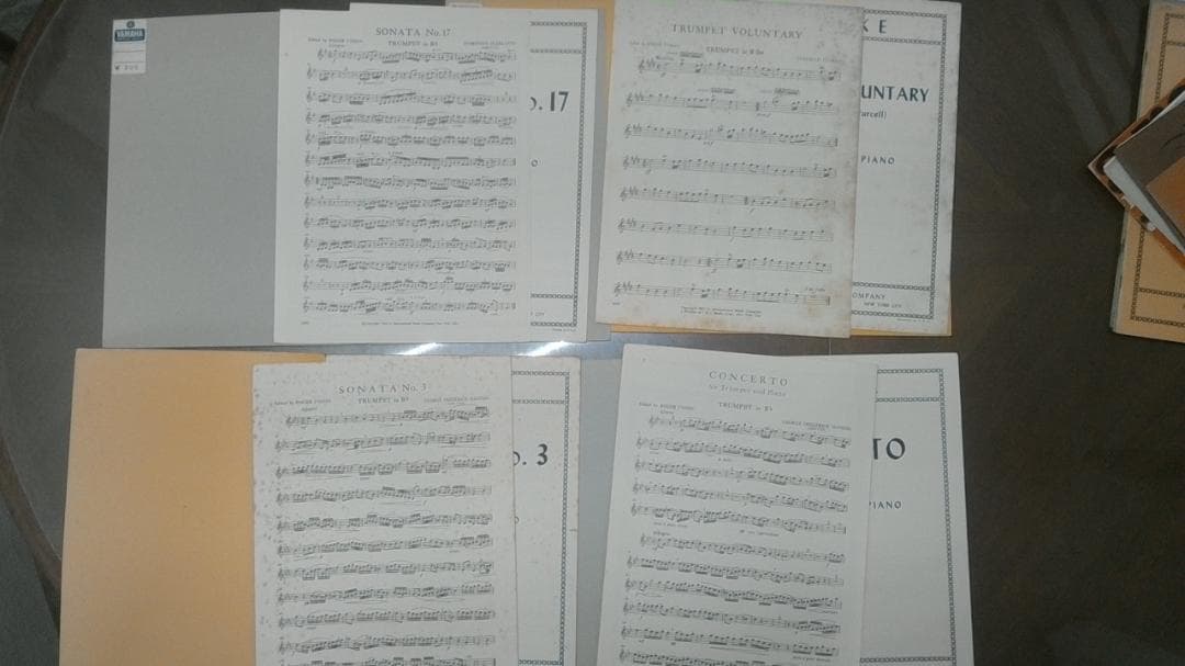 楽譜　トランペット　コンチェルト等　29曲　おまけミニチュアスコア26冊