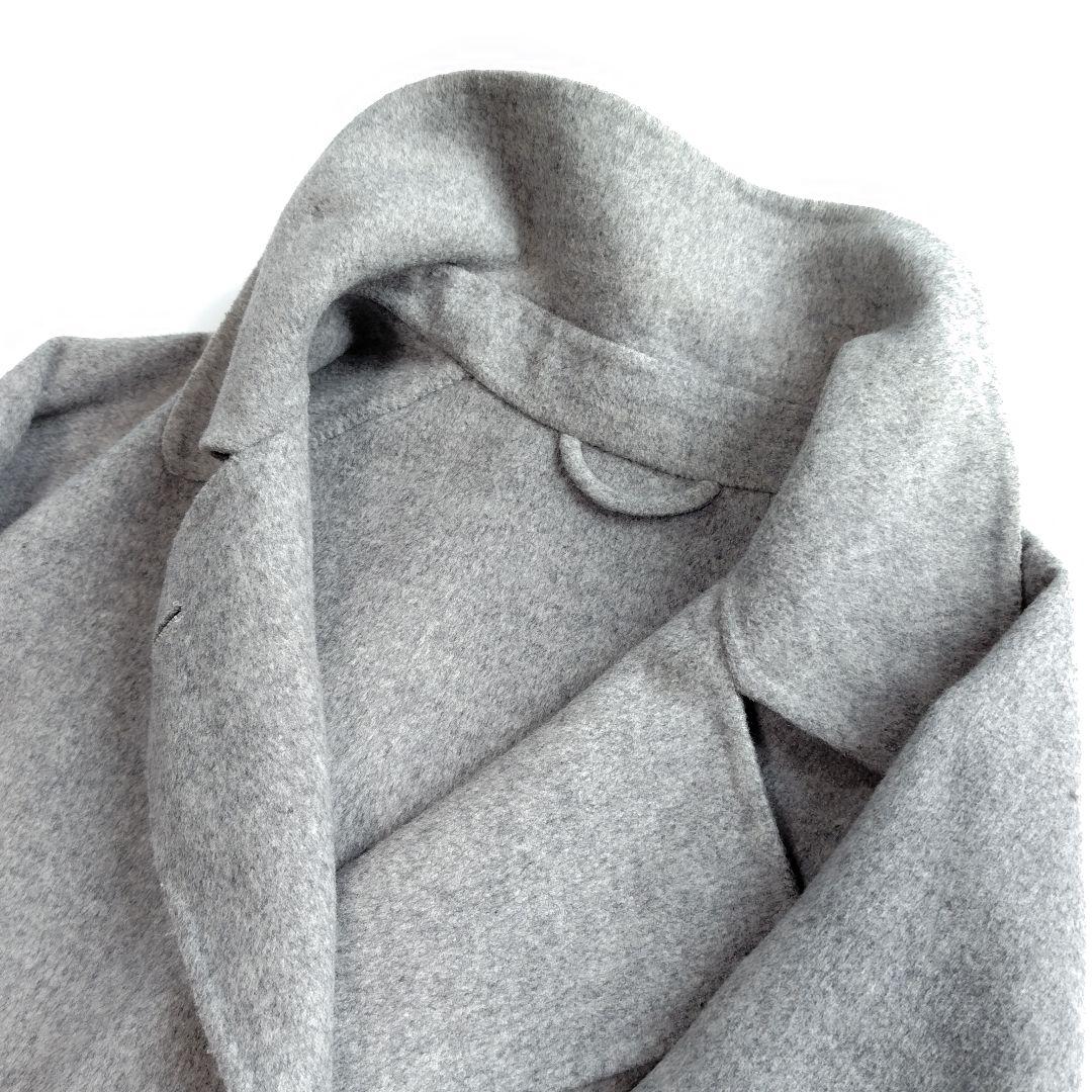 近年製 ビューティアンドユース リバーポンチョコート S グレー ケープコート