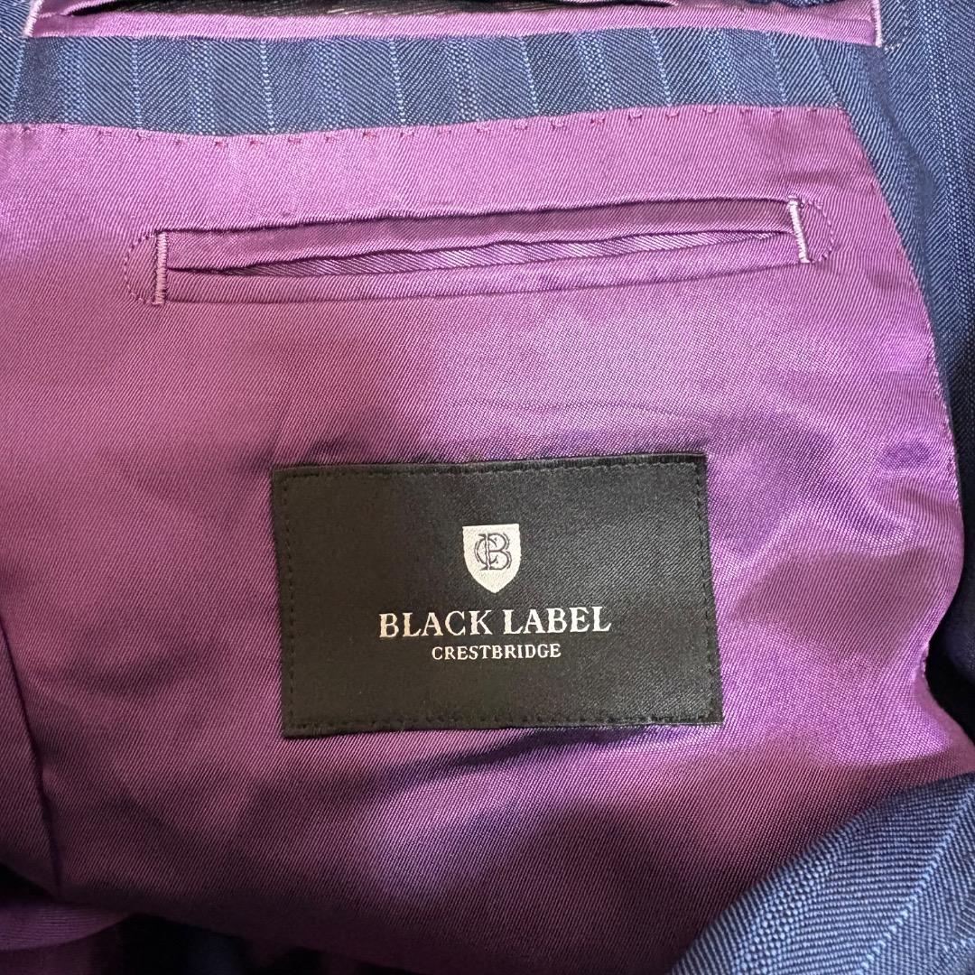 BLACK LABEL CRESTBRIDGE スーツ ストライプ 背抜き