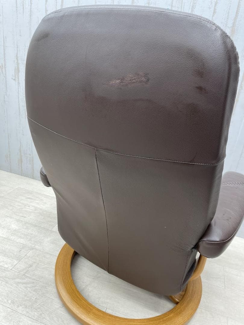EKORNES ストレスレスチェア 本革 オットマン リクライニングソファ