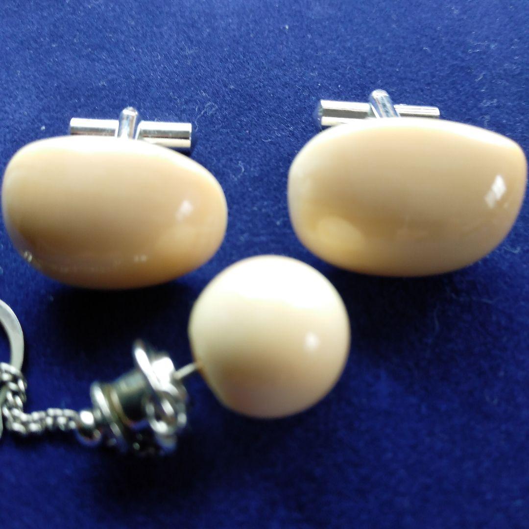 鯨歯　マッコウクジラ　カウス・ネクタイピン10セット（箱なし）