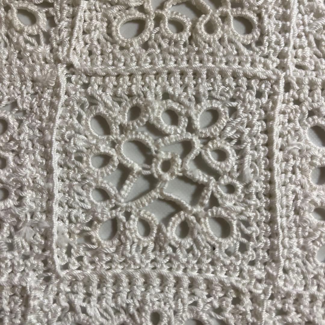 【手編み】レース編み ソファカバー テーブルクロス