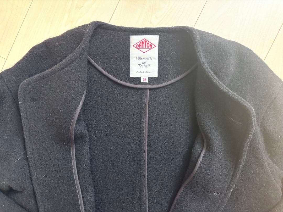 ◾️DANTON ダントン　ウールパイルジャケット黒◾️Mサイズ