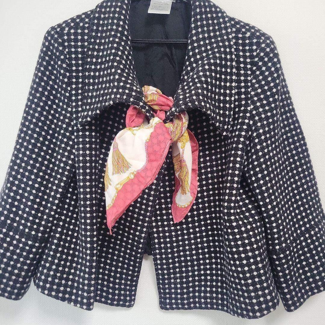 お値下げ!!CHANEL ツイード ジャケット ブラック×ホワイト