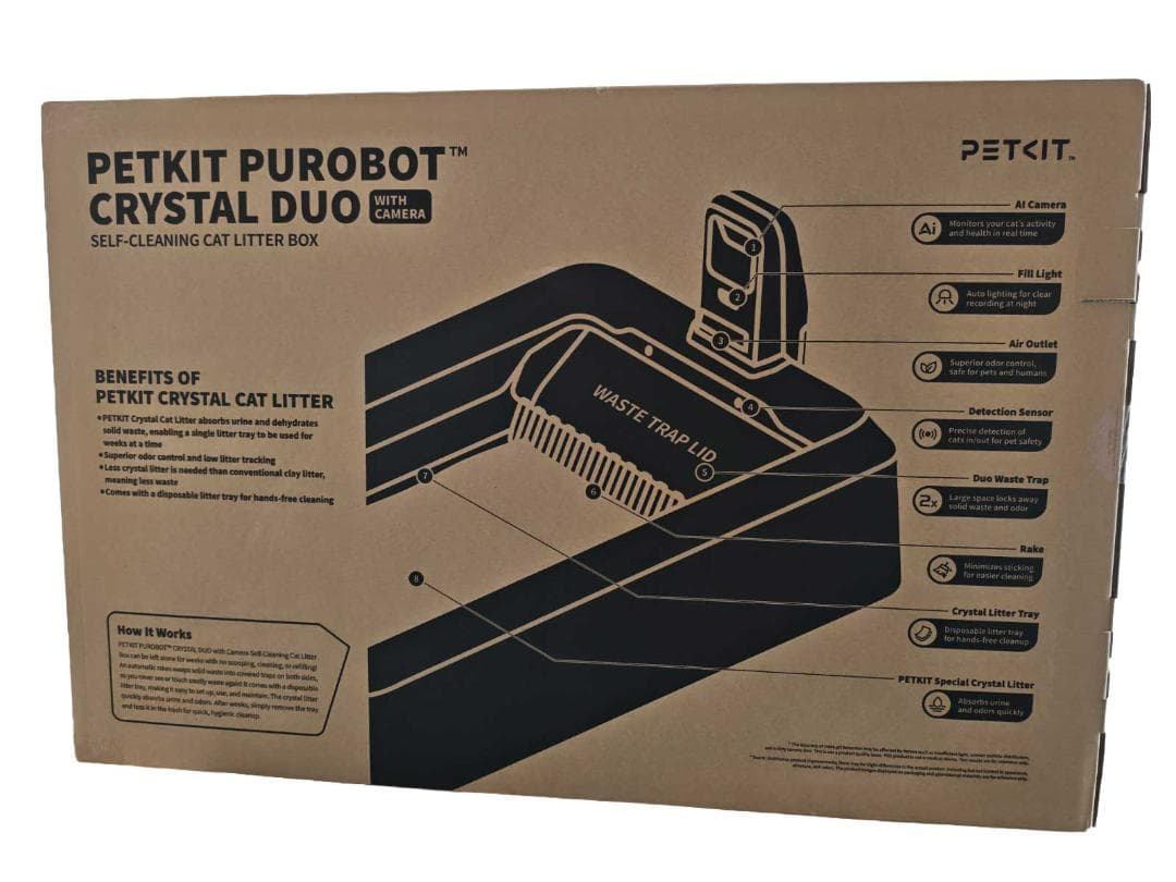 PETKIT 猫 トイレ 自動トイレ ゆるい便が検知 スマホ管理 センサー付き