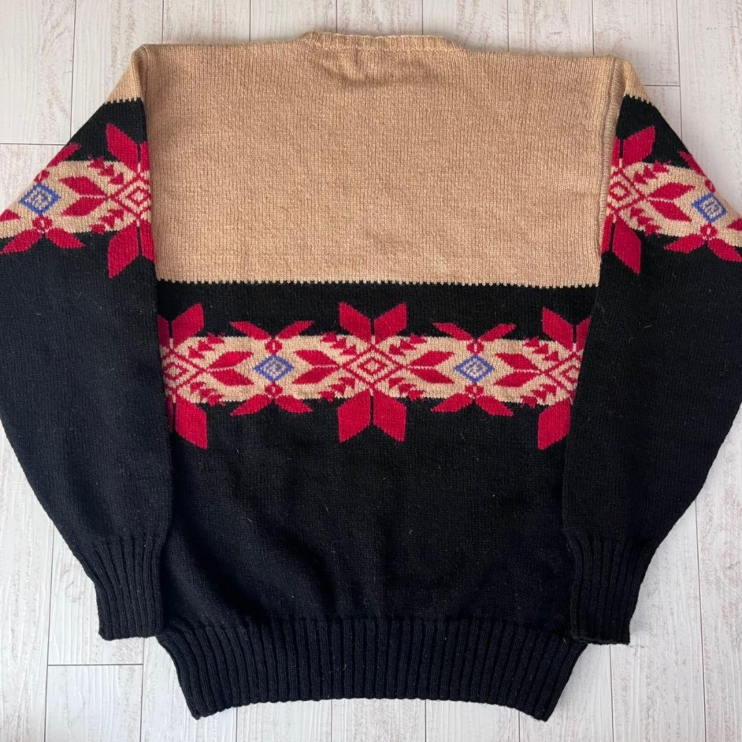 90s ヴィンテージ　ポロラルフローレン　ノルディック　ニット　セーター　古着