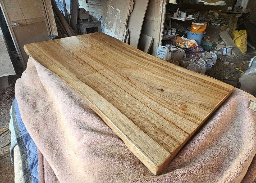 楠　一枚板　ダイニング　テーブル　カウンター　リビング　栃　杢　モンキーポッド