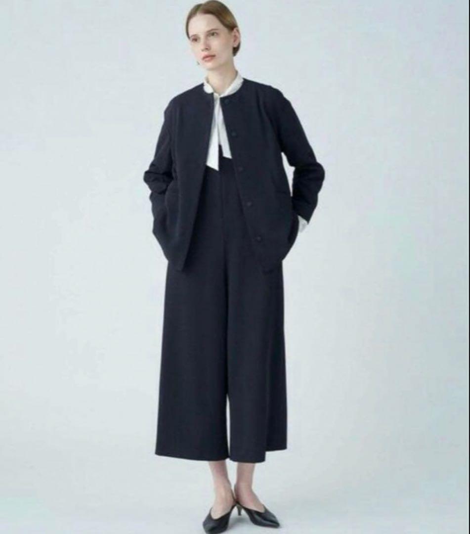 新品未使用Ballseyジョーゼットジャージーノーカラージャケット