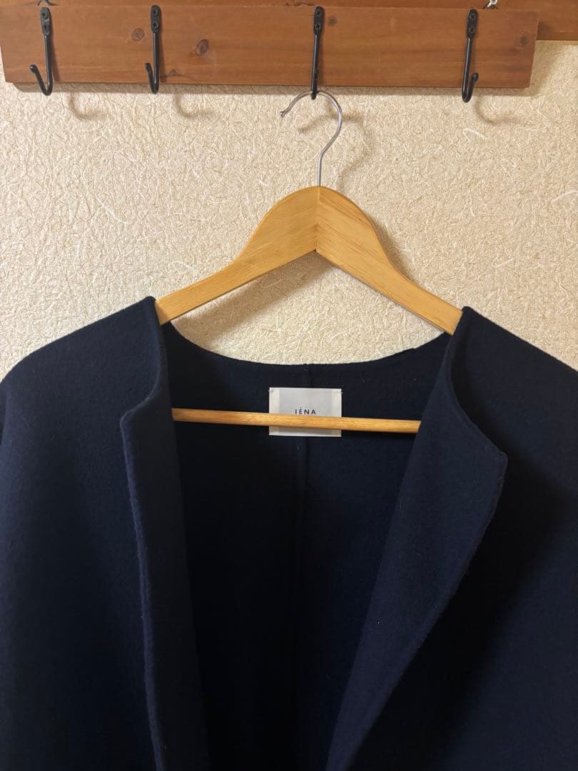 IENA 21AW SUPER160 ダブルフェイスショートコート 38