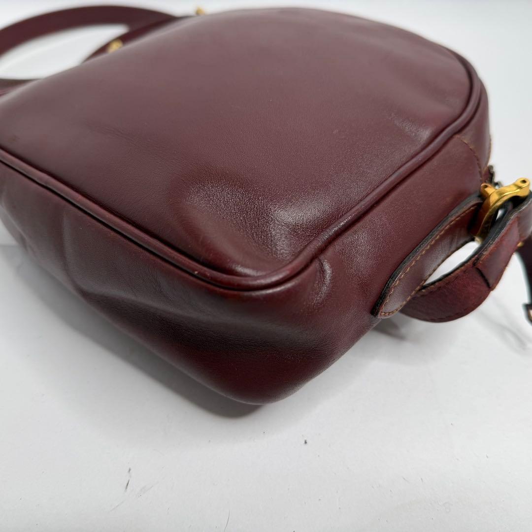 【美品✨️】カルティエ マストライン ショルダーバッグ レザー ゴールド金具