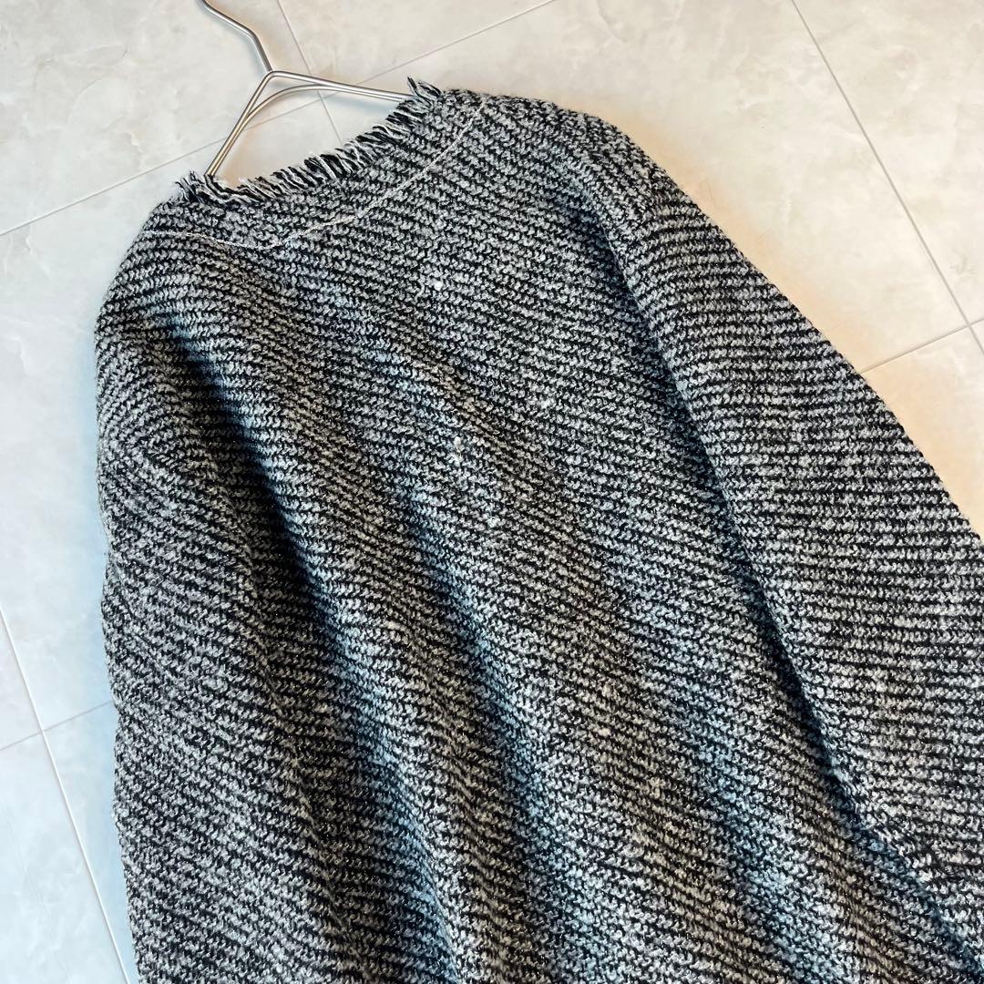 美品✨SLOBE IENA パールボタン ノーカラーツイードカーディガン