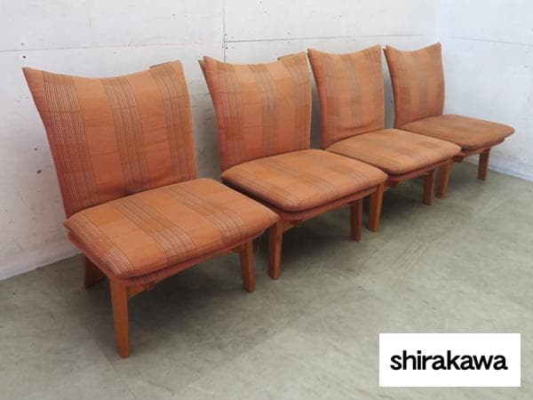 シラカワ木工■飛騨高山■オーク材■和モダンデザイン■ダイニングチェア■4脚セット