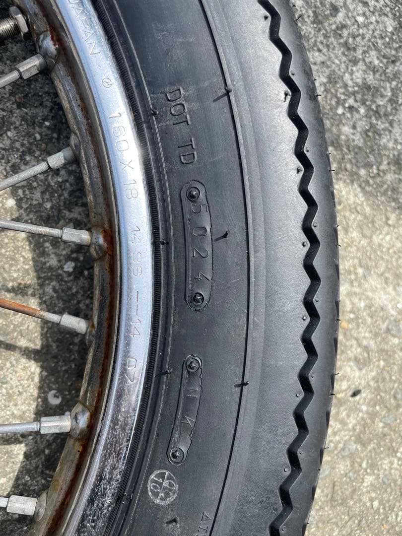 ビラーゴ250ビンテージタイヤ