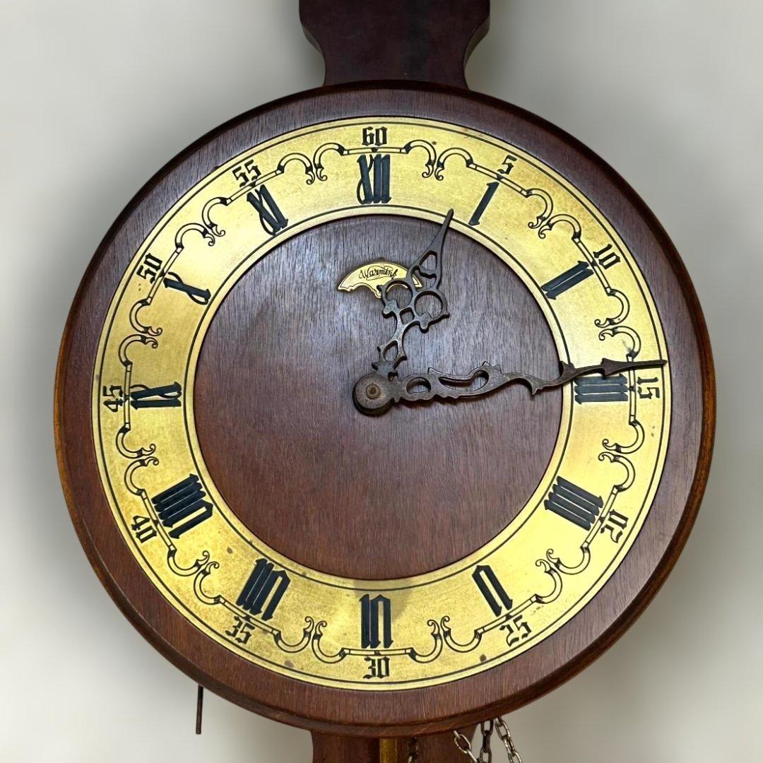 アンティーク オランダ製　WARMINK ワルミンク 壁掛け時計　振り子時計