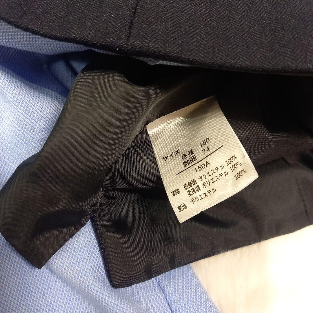 御依頼極美品ワンダーファクトリースーツ6点セット　ベスト銀ボタン濃紺150