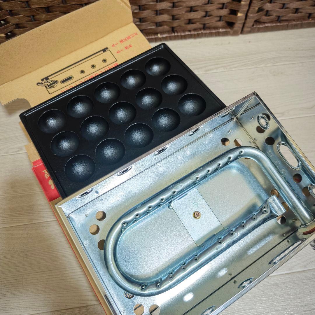 【新品未使用】山岡金属工業「こだま」ヤマキンたこ焼き器 都市ガス Y-03D