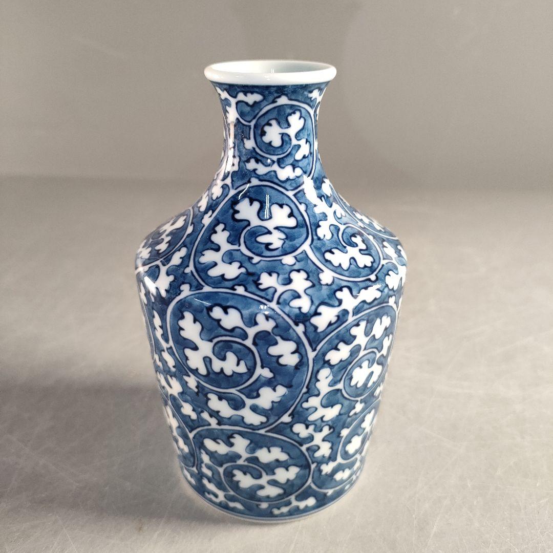 A1349-6/有田焼/源右衛門窯/染付唐草文だし入/共箱/和食器/懐石道具/