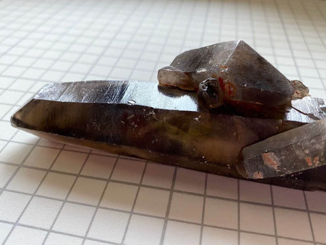 モリオン　ダブルポイント　タビュラークリスタル　ファントム　天然石　ワンド