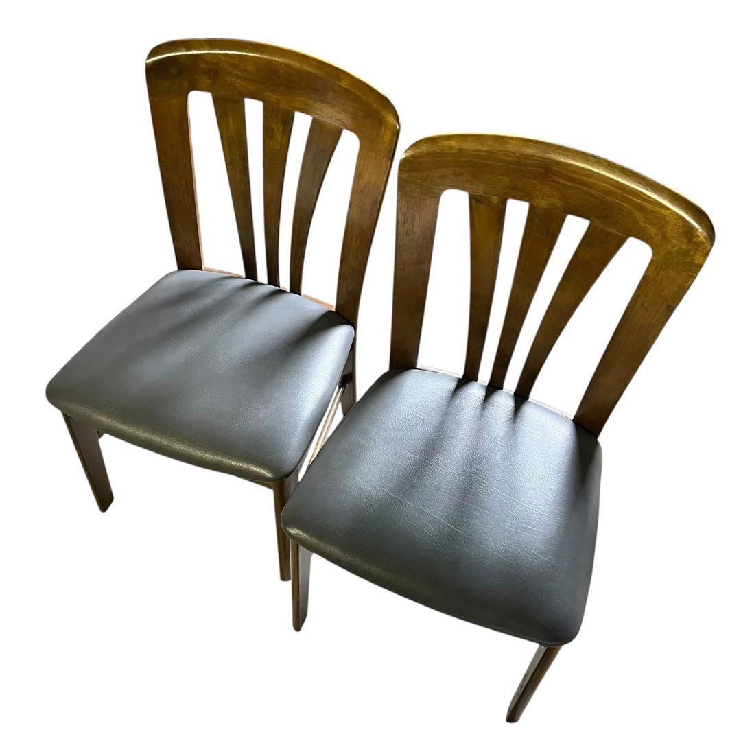 【送料無料】カリモク ダイニングチェア 2脚セット 木製モダン 北欧