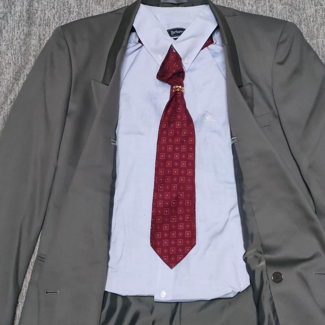 vintage スーツ ダブル セットアップ 5点セット ボックスシルエット