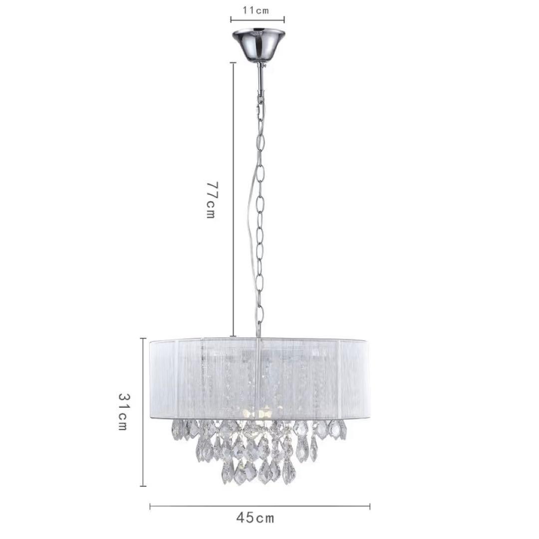 Saint Mossi シャンデリア クリスタル調ガラス