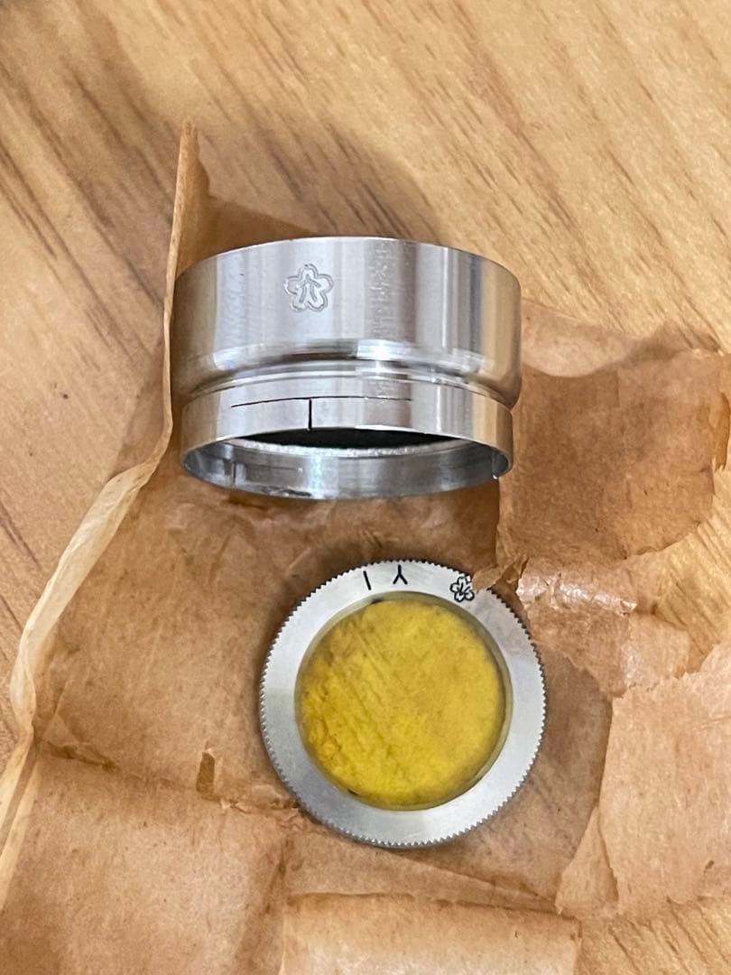 Canon シリーズ VII レンズ 50mm 35mm 角型フード　イエロー