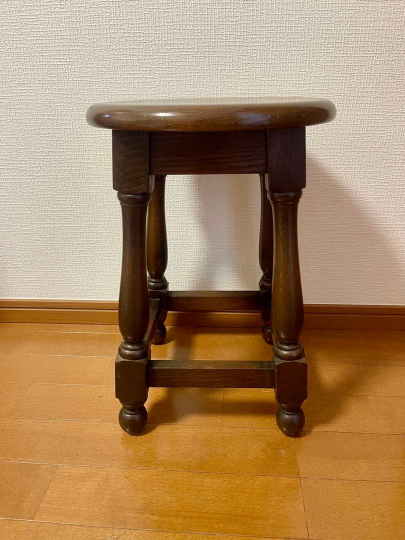 横浜家具 ノックオンウッド コロニアル ターニングスツール