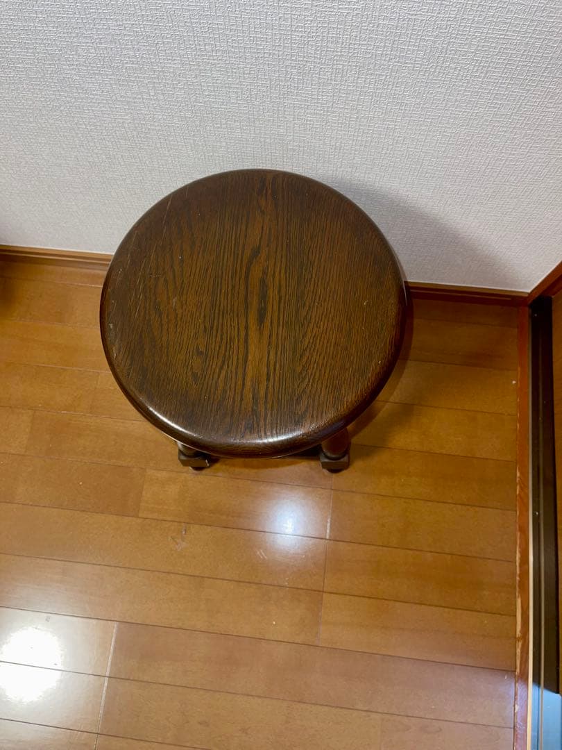 横浜家具 ノックオンウッド コロニアル ターニングスツール
