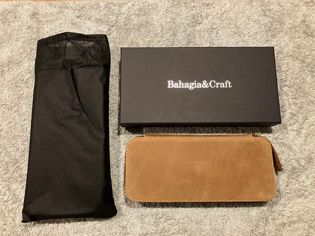 新品未使用！ バハギア ペンケース クレイジーホース キャメル