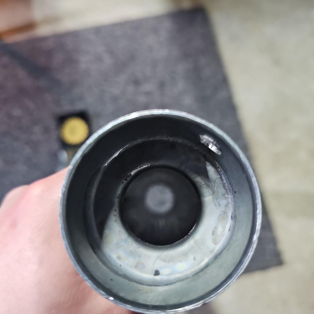 中古　美品　50〜50.8π用ステンレス製激鳴きバッフル ステッカー付き