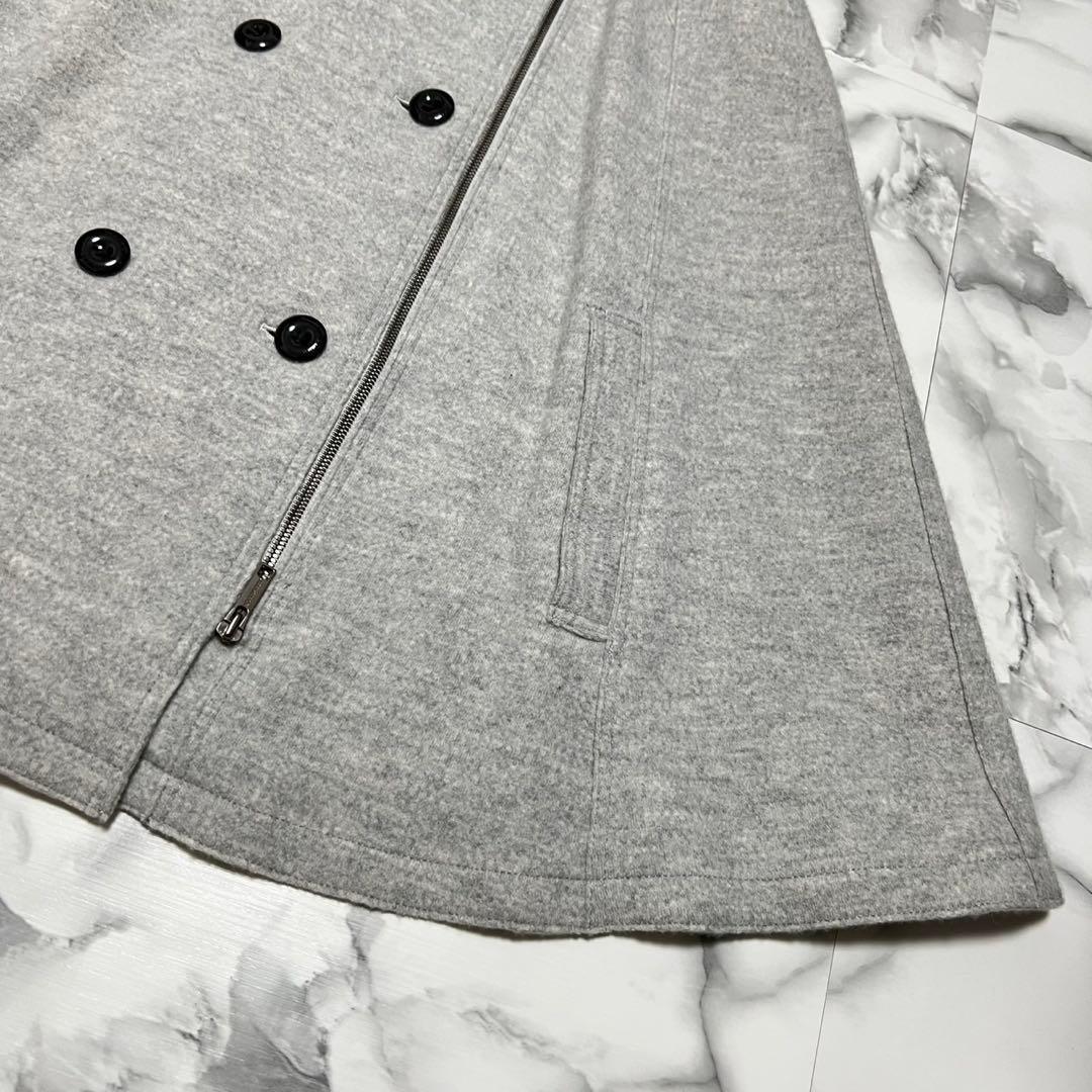 【美品】バーバリーロンドン　ケープコート　ポンチョ　ウール　Aライン　フリー