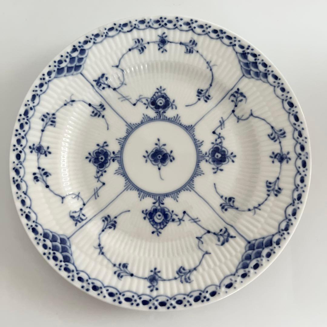 ロイヤルコペンハーゲン ブルーフルーテッド ハーフレース #574プレート2枚①